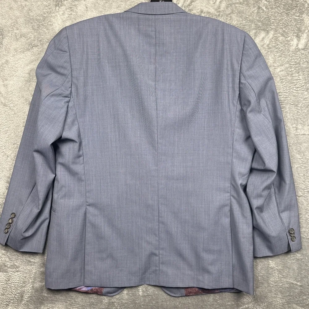 Ted Baker Endurance Sport Coat Men's 44R Gray Blue Blazer Jacket 100% Wool Lined